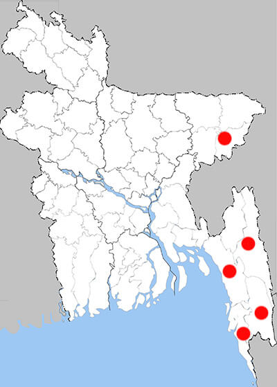 Distribution map - Lcc