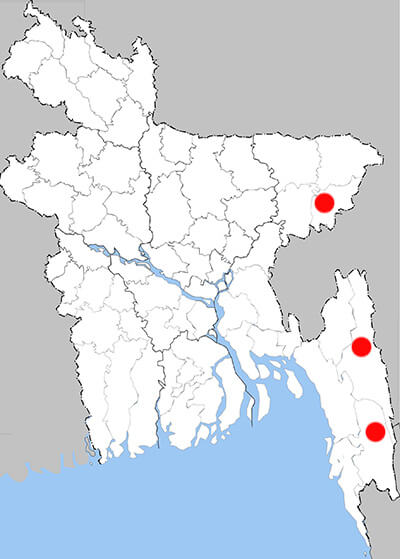 Distribution map - Lco