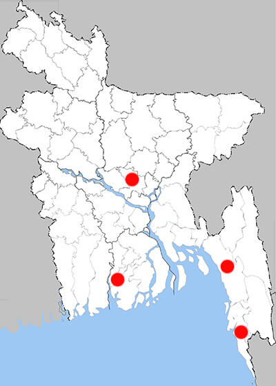 Distribution map - Phec