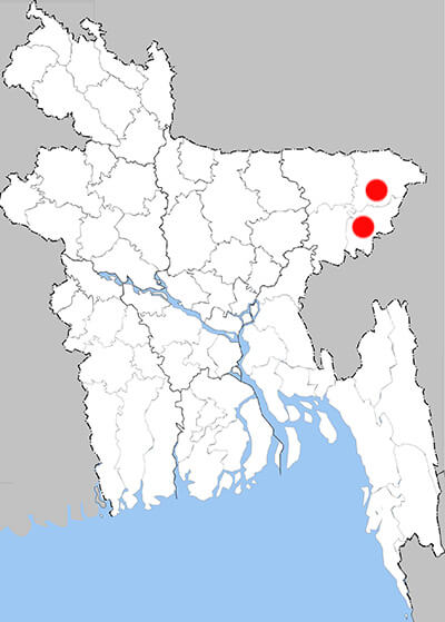 Distribution map - pbg