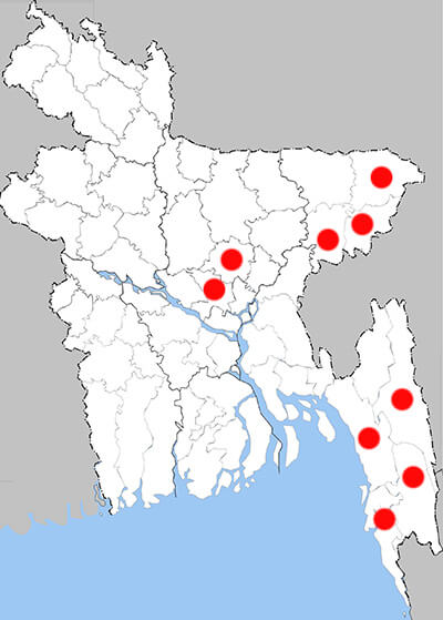 Distribution map - pap hh