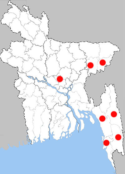 Distribution map - pathy a