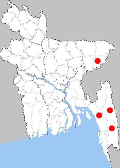 Distribution map Trodes aa