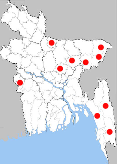 Distribution map Trodes hc