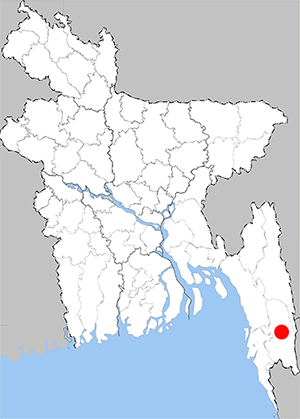 Distribution map - Abisara neophron